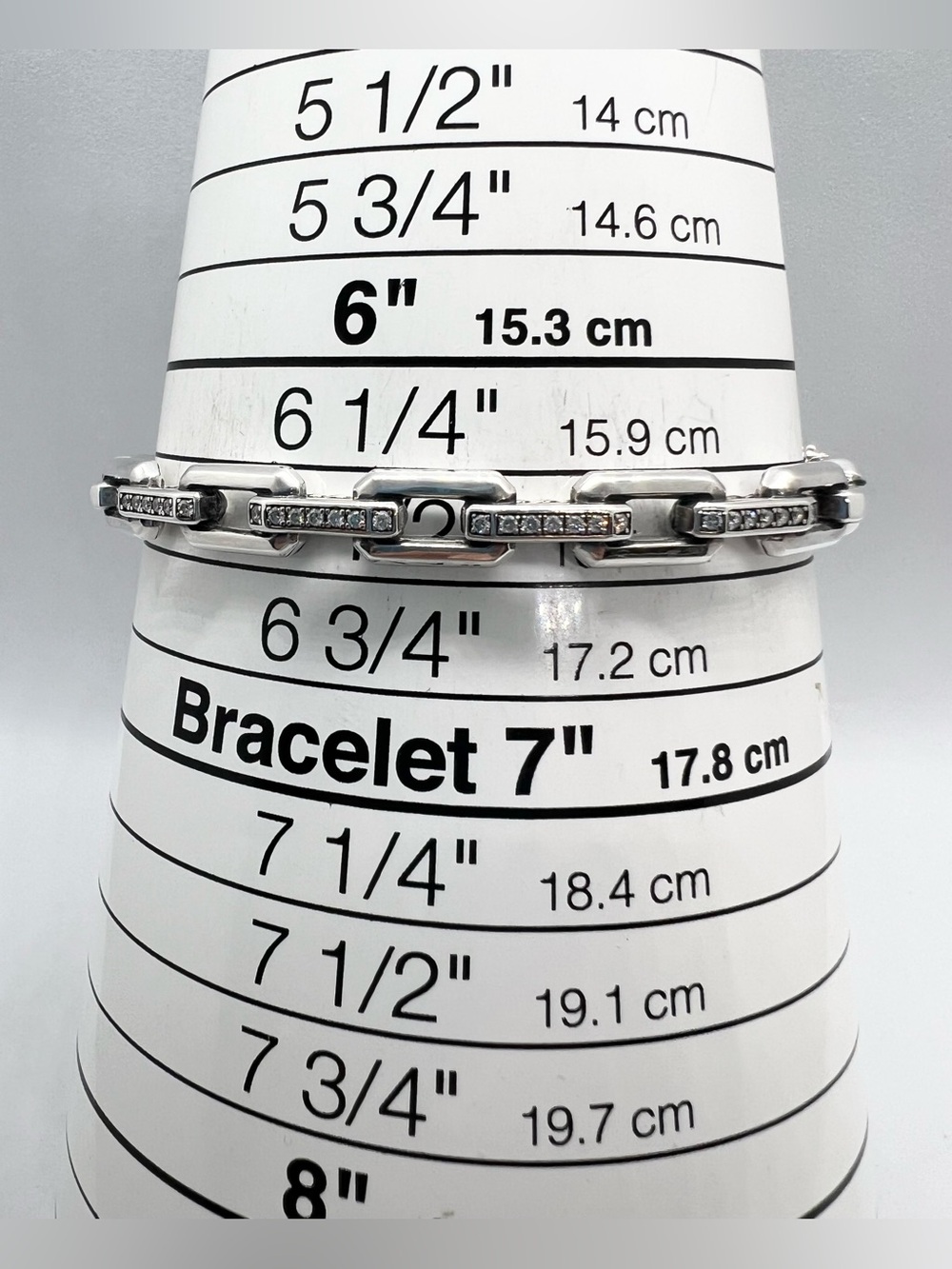 David Yurman Stax Link Bracelet with Pavé Diamonds - Picture 14 of 14